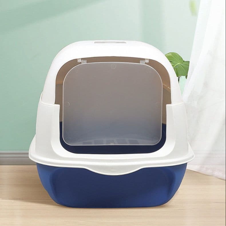 猫トイレ 全密閉式屋根付き大型猫トイレ