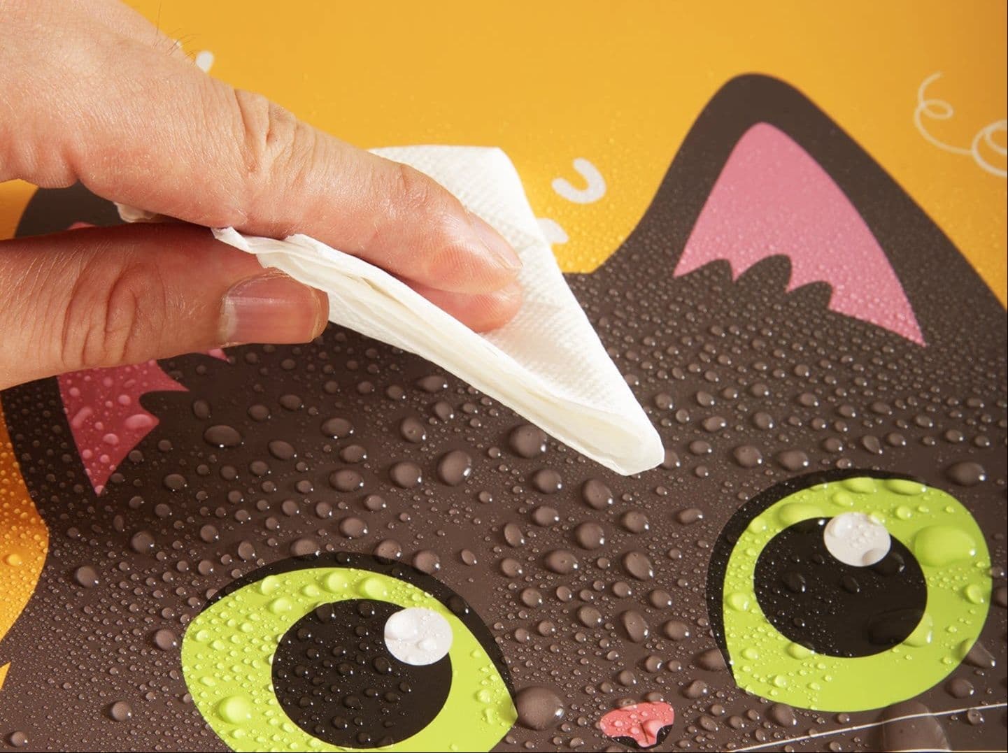 猫トイレ 可愛い猫柄段ボール製使い捨て猫用トイレ