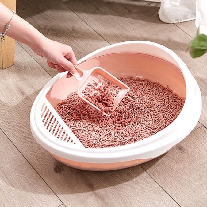 猫トイレ 高囲栏砂防外漏子猫用トイレ