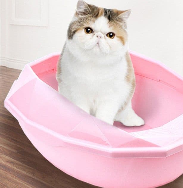 子猫用コンパクト八角形猫トイレスコップ付きセット