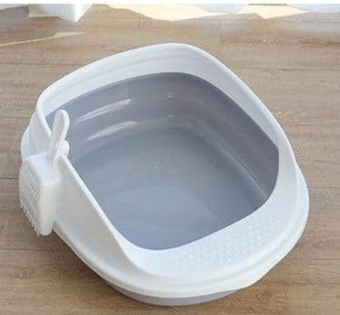 猫トイレ 小型省スペース猫用トイレ専用砂取りマット付き