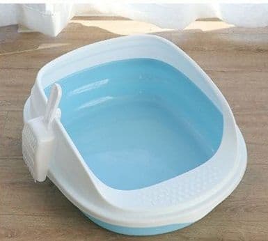 猫トイレ 小型省スペース猫用トイレ専用砂取りマット付き