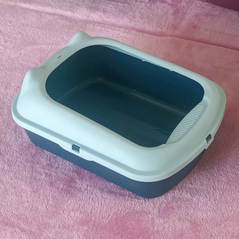 猫トイレ 上部開口式砂飛び散り防止猫トイレ