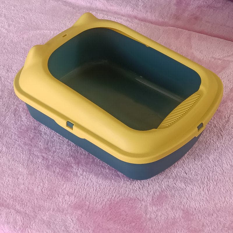 猫トイレ 上部開口式砂飛び散り防止猫トイレ