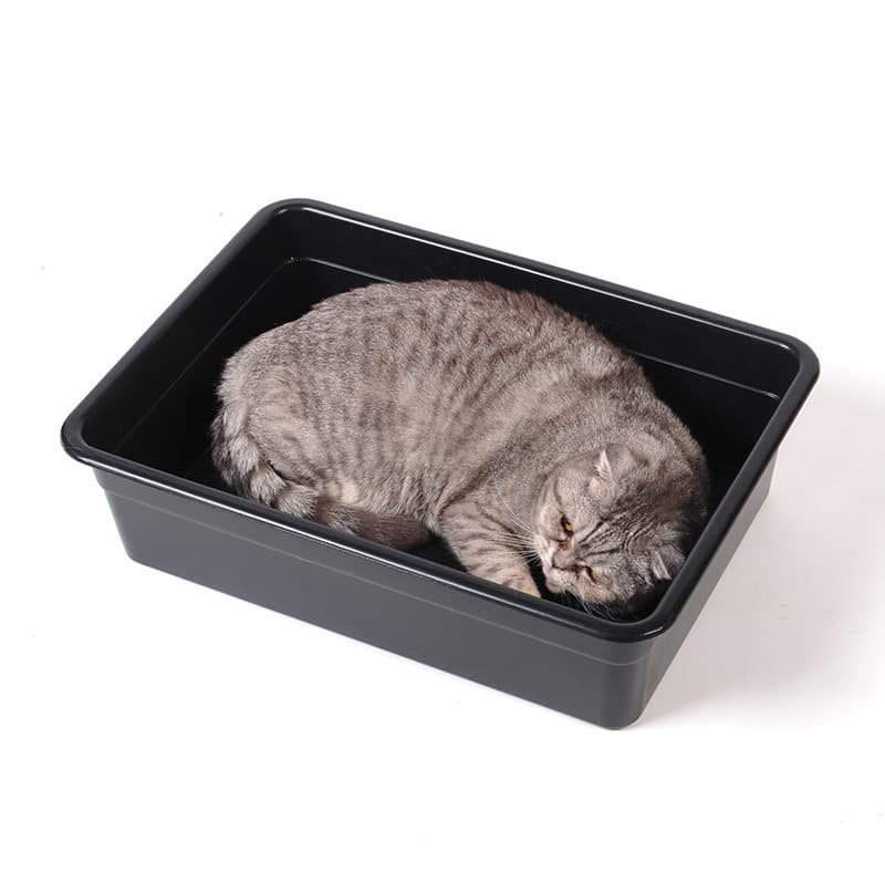 猫トイレ シンプル構造の深型猫トイレボックス