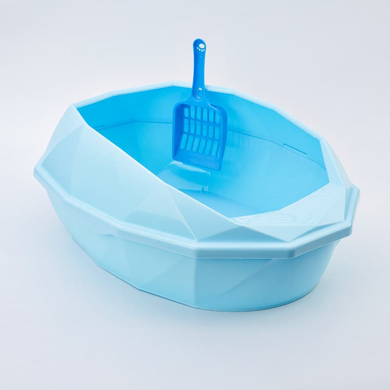 子猫用コンパクト八角形猫トイレスコップ付きセット