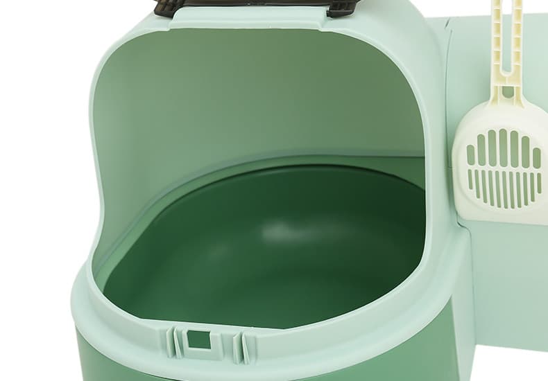 猫トイレ ドーム型猫トイレ消臭機能付きスコップ収納セット