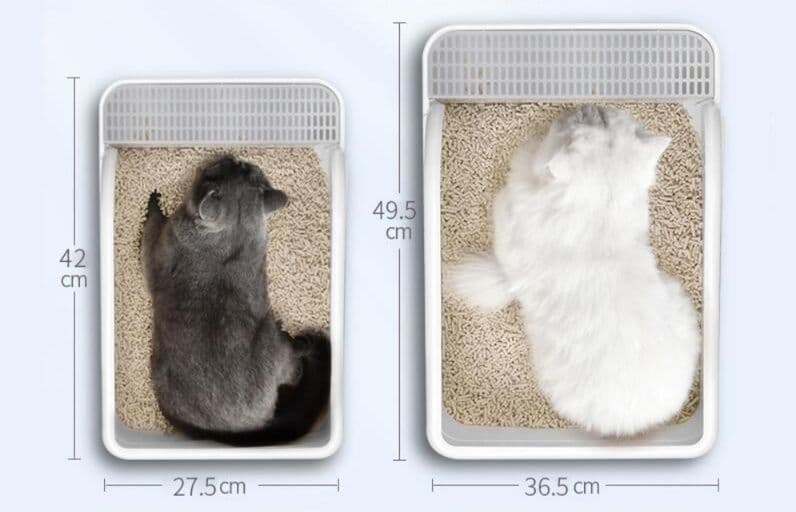 猫トイレ 高壁ガード付き猫用トイレ飛び散り防止タイプ