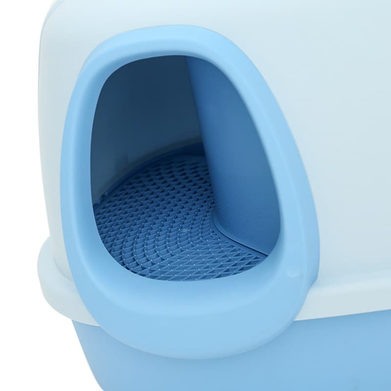 猫トイレ 上部開閉式猫トイレドーム型換気窓付き