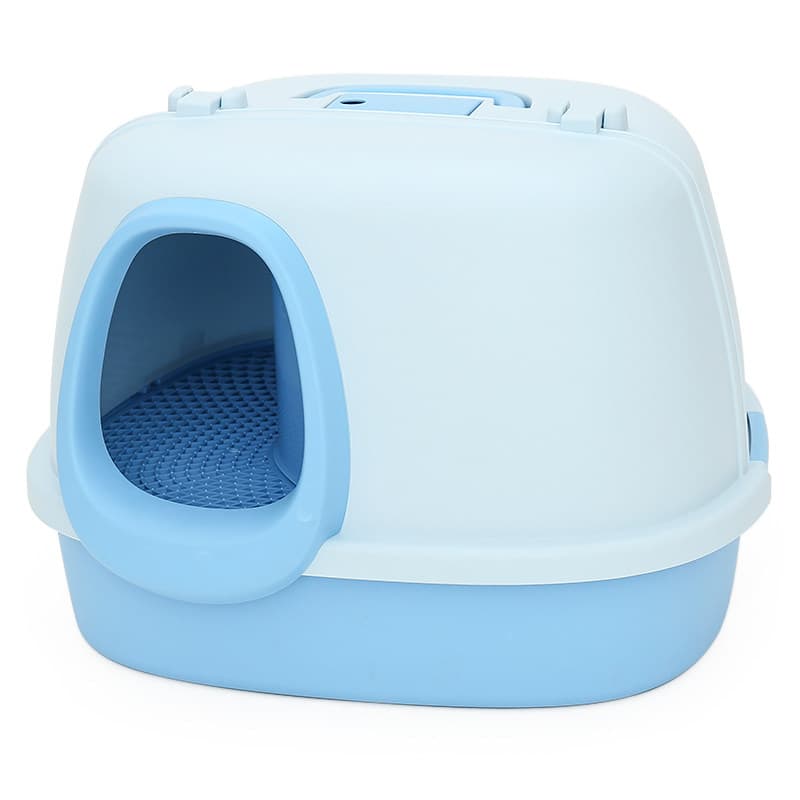 猫トイレ 上部開閉式猫トイレドーム型換気窓付き