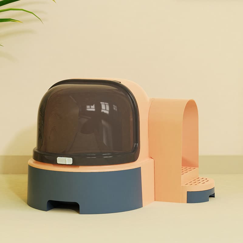 猫トイレ ドーム型猫トイレ消臭機能付きスコップ収納セット